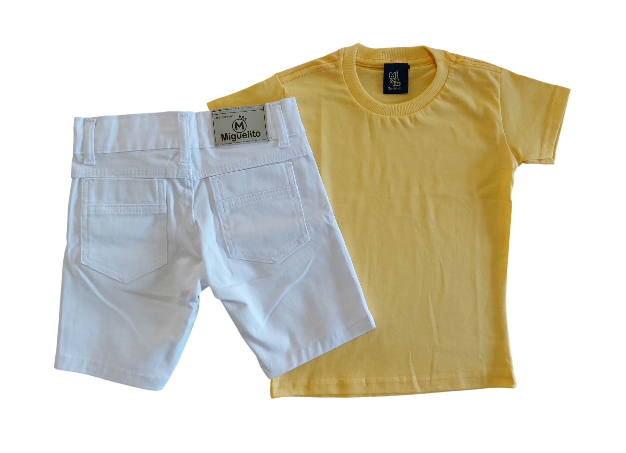 Conjunto Infantil Menino Ano Novo Réveillon Festas Branco 2 a 8 anos