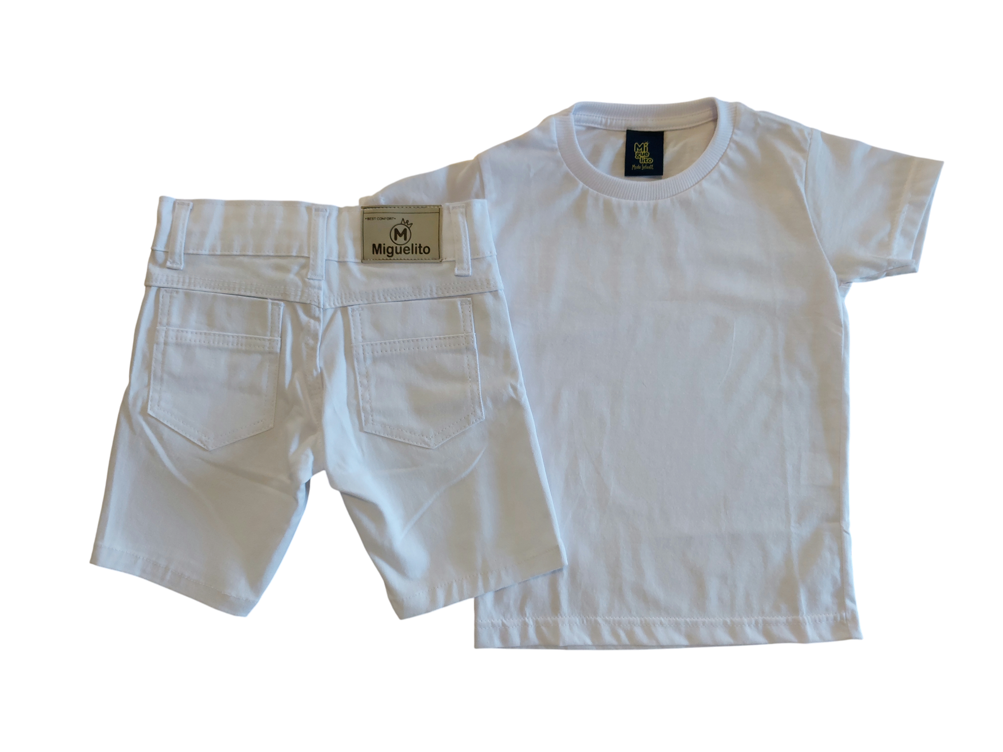 Conjunto Infantil Menino Ano Novo Réveillon Festas Branco 2 a 8 anos