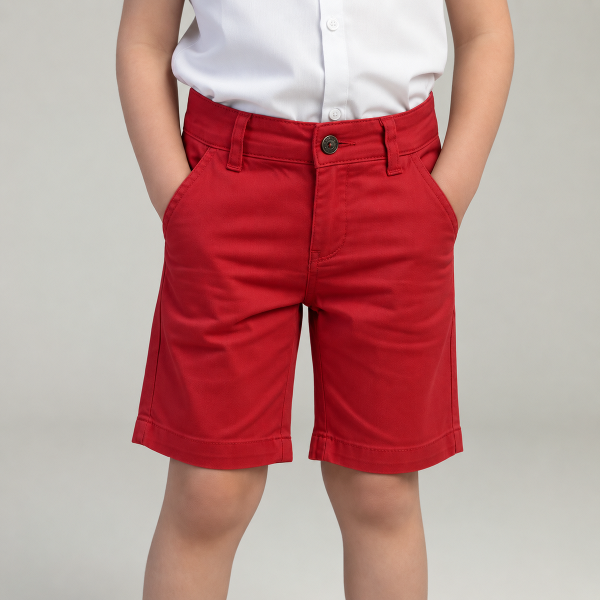 Bermuda Infantil de Sarja com Bolso Faca – P ao 16