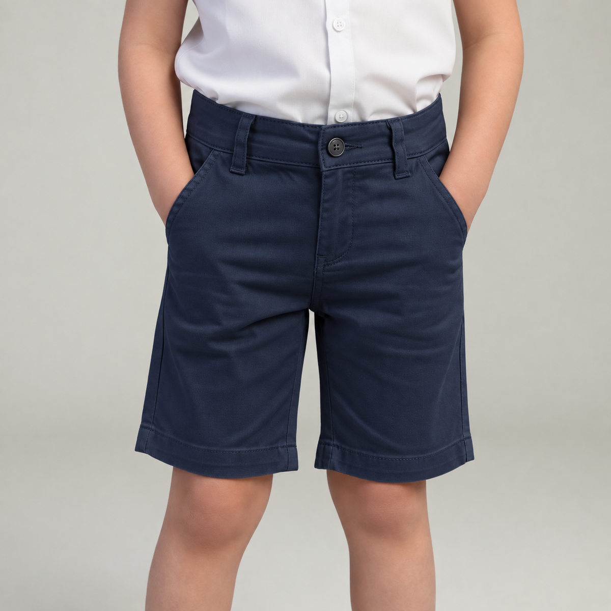 Bermuda Infantil de Sarja com Bolso Faca – P ao 16