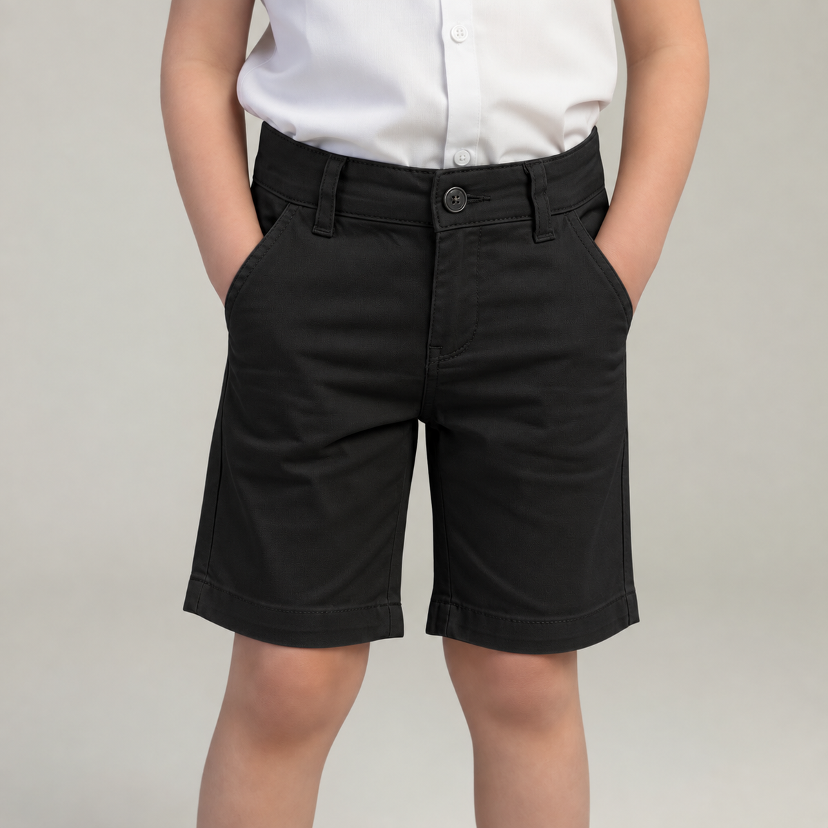 Bermuda Infantil de Sarja com Bolso Faca – P ao 16