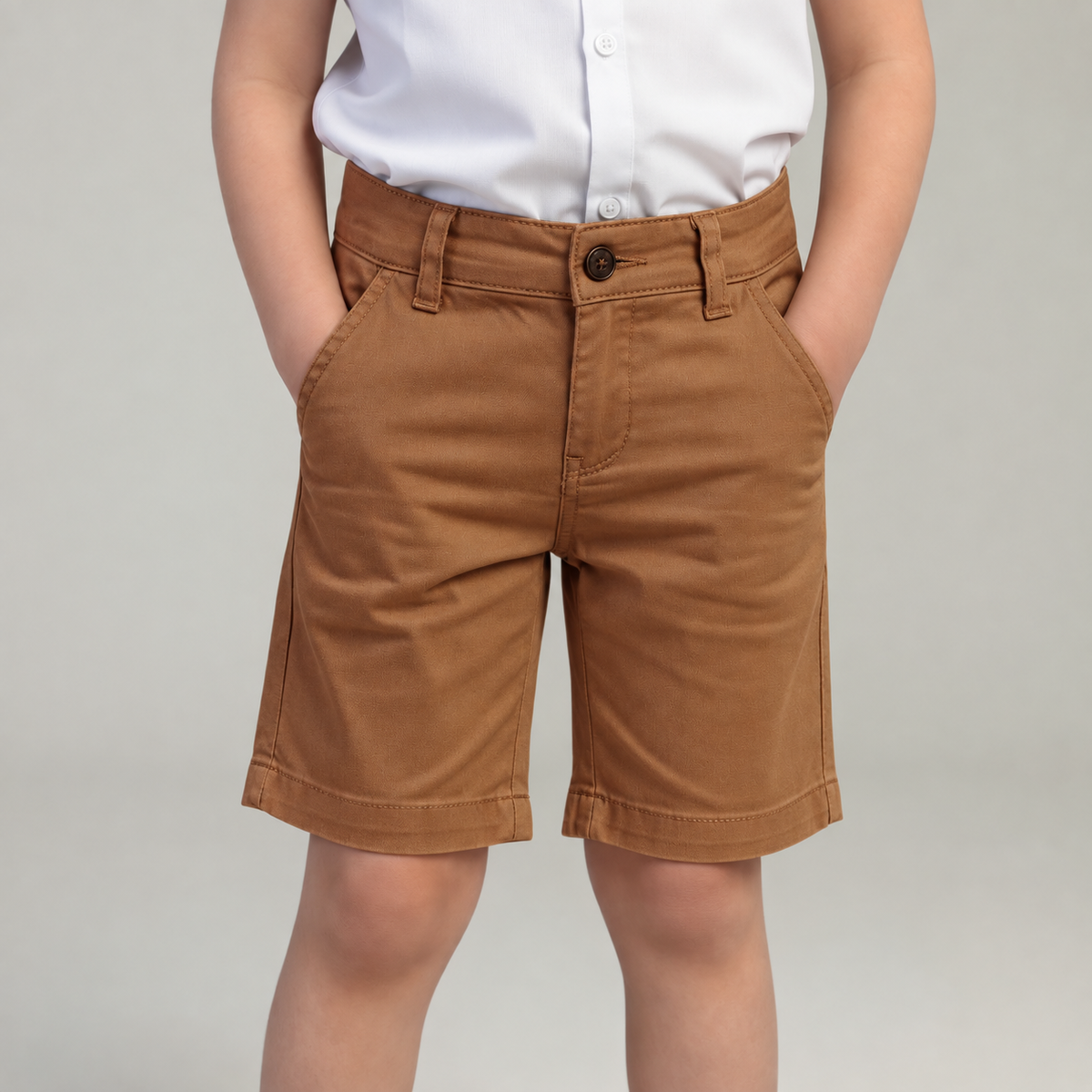 Bermuda Infantil de Sarja com Bolso Faca – P ao 16