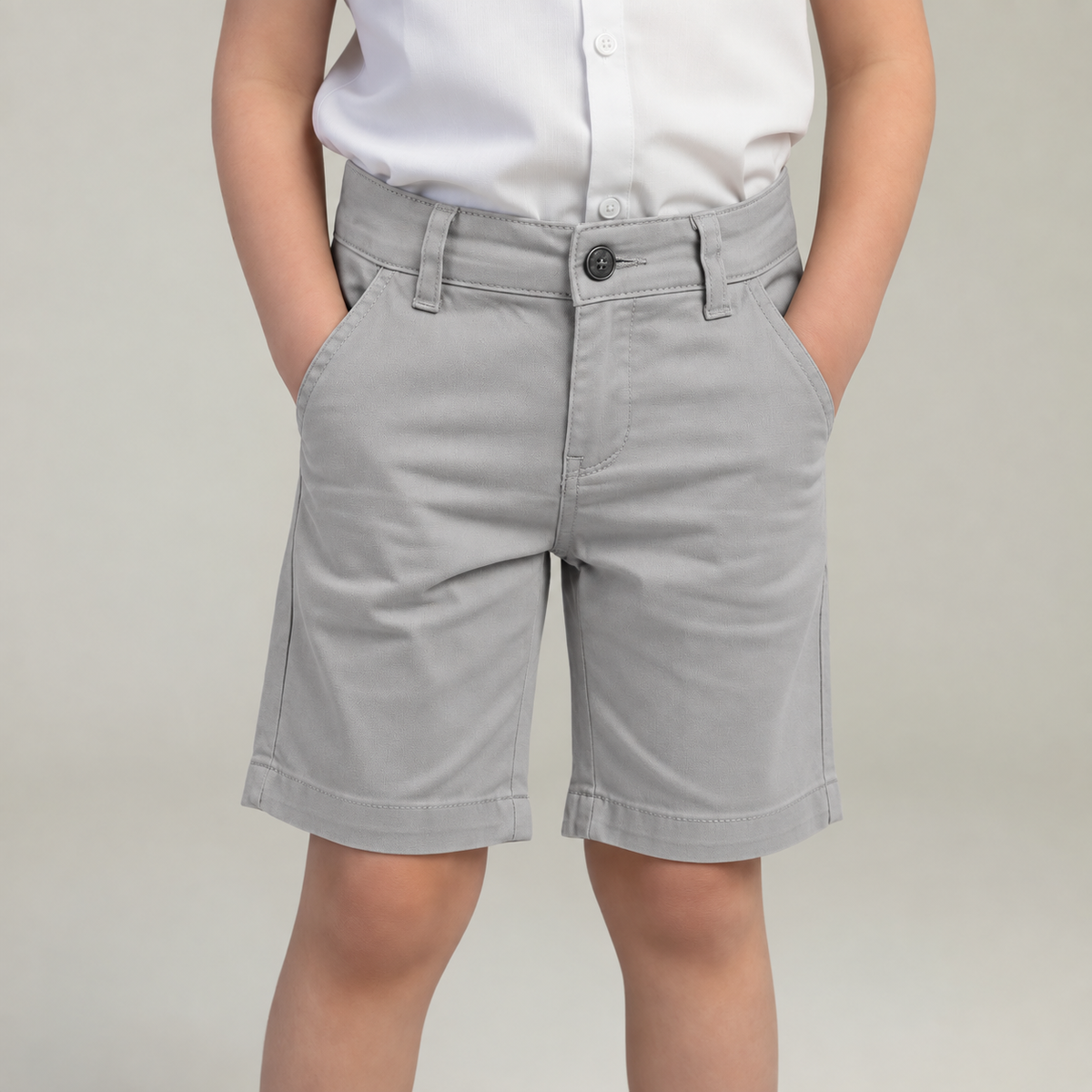 Bermuda Infantil de Sarja com Bolso Faca – P ao 16