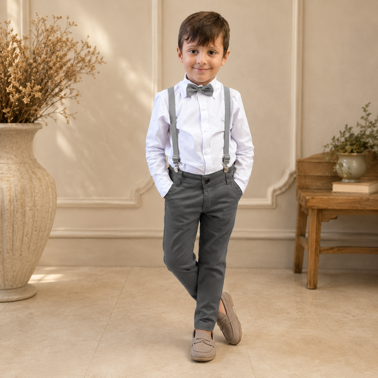 Conjunto Pajem Chumbo 1 ao 16 anos