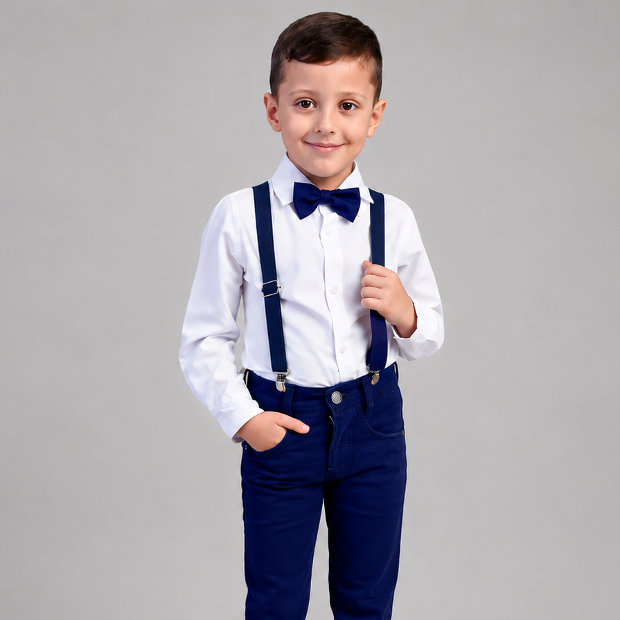 Conjunto Pajem Azul Marinho - Manga Longa