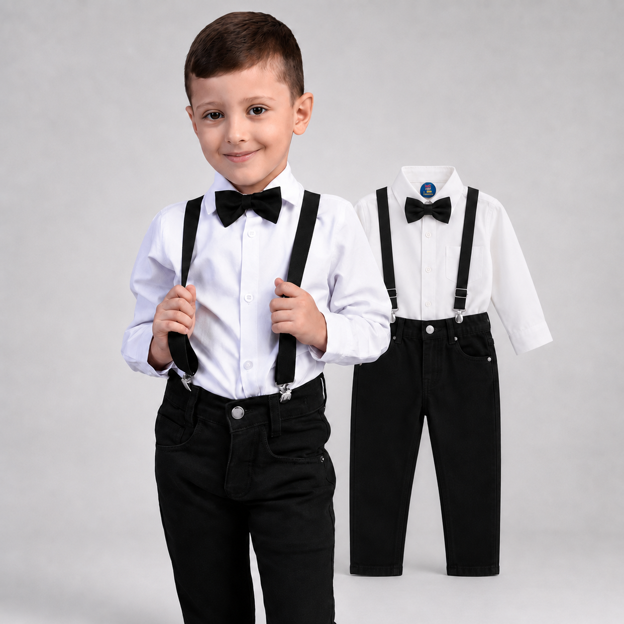 Conjunto Social Preto 4 Peças Menino Pajem para Festa P ao 16 anos
