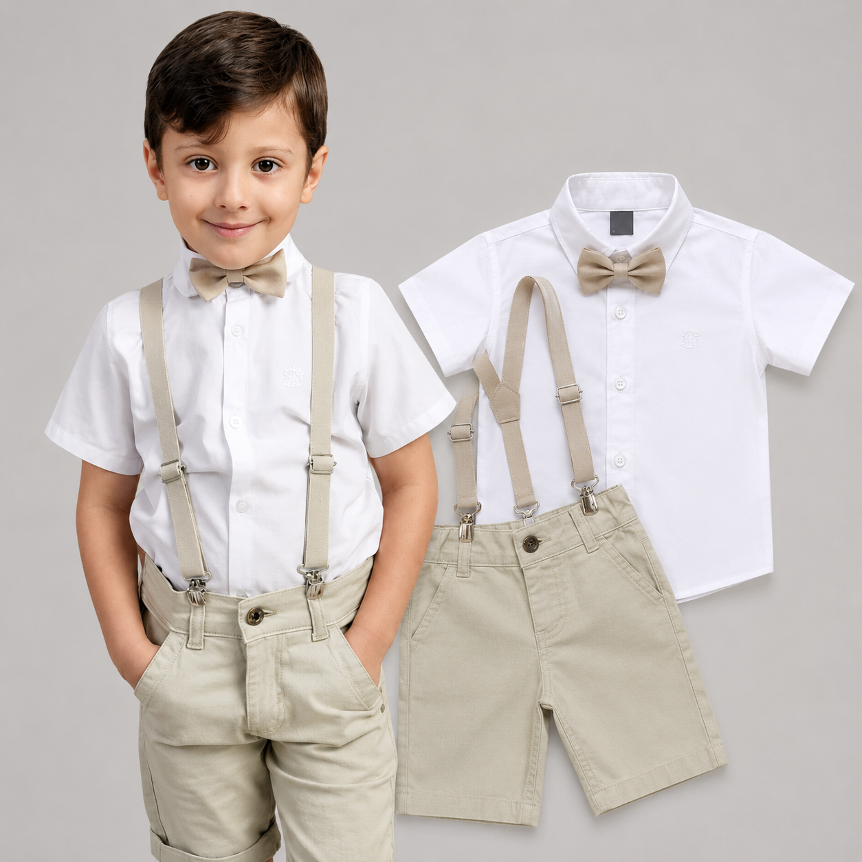 Conjunto Social Infantil com Bermuda - Várias Cores