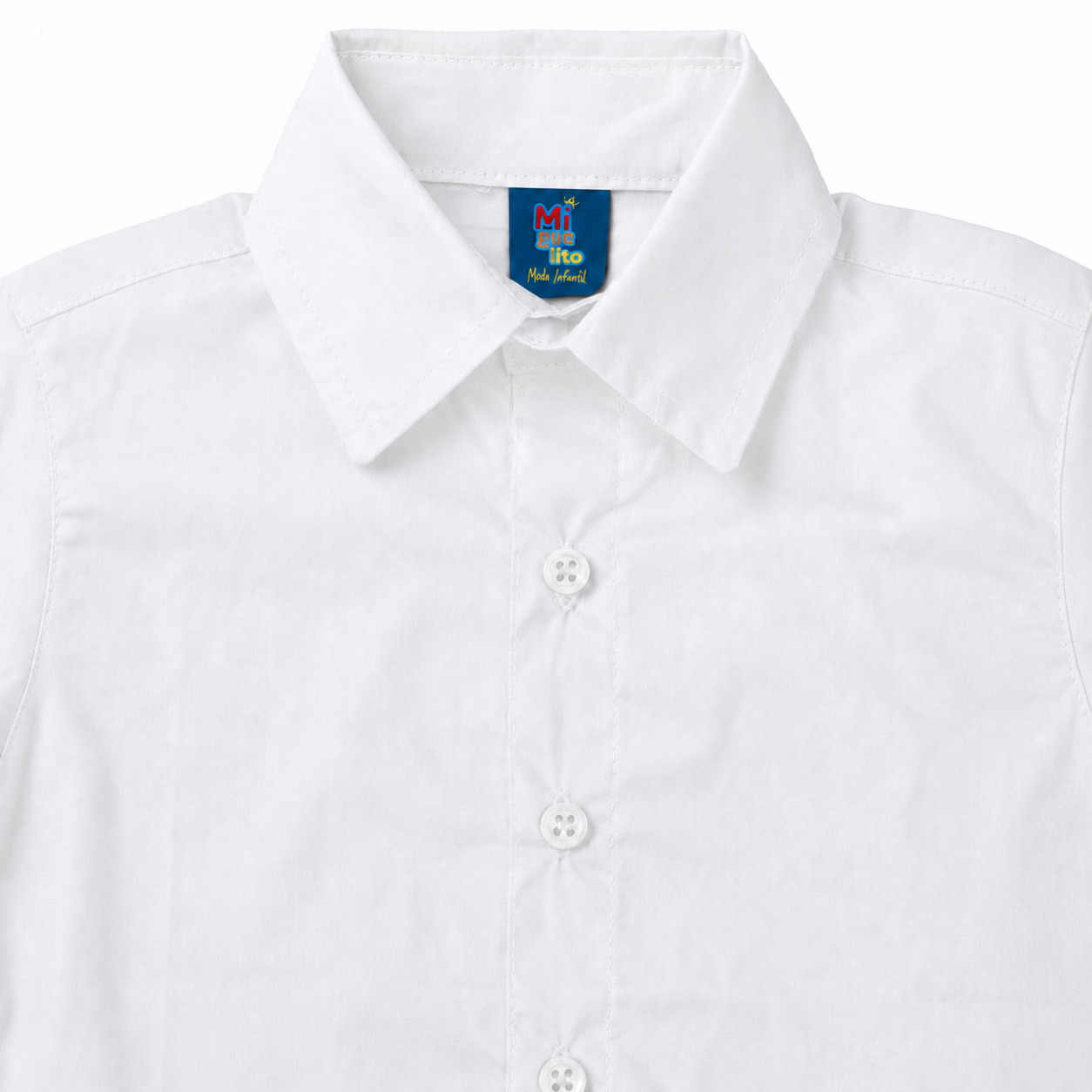 Camisa Social infantil Manga Curta Batizado Varias cores 1 ao 8