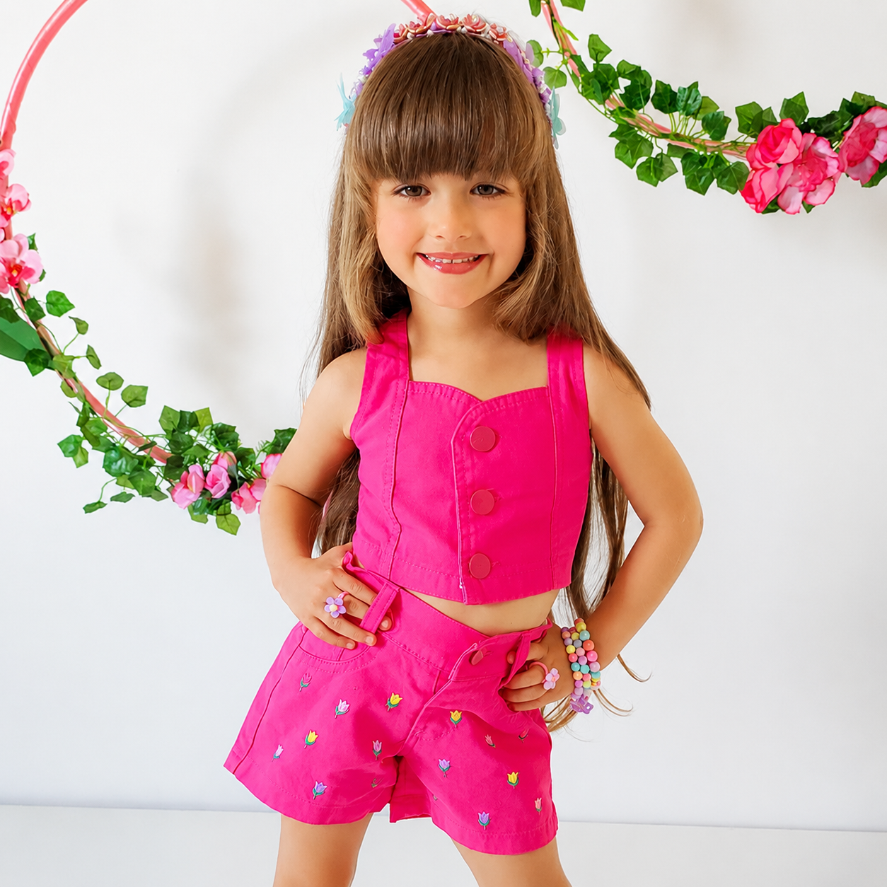 Conjunto Short e Cropped Sarja