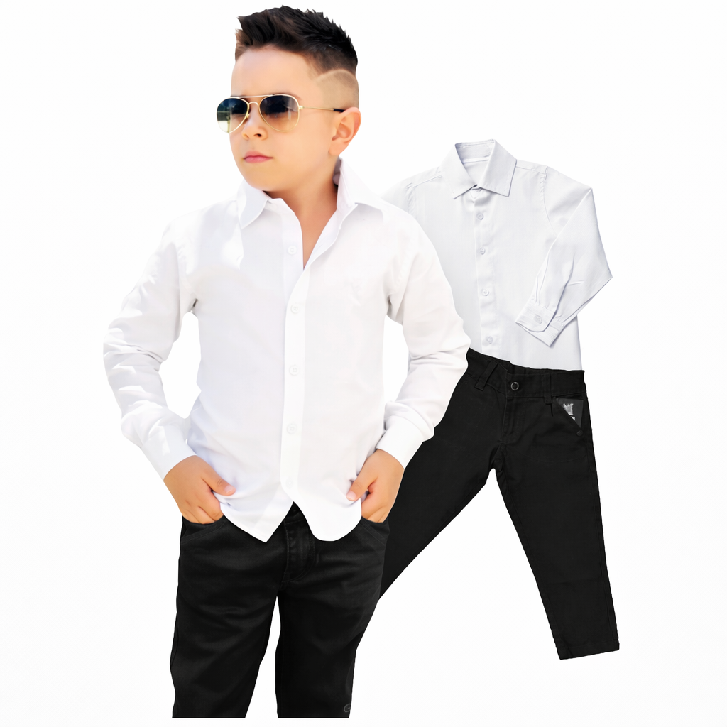 Calça e Camisa Esporte Fino Varias Cores 1 ao 16 anos