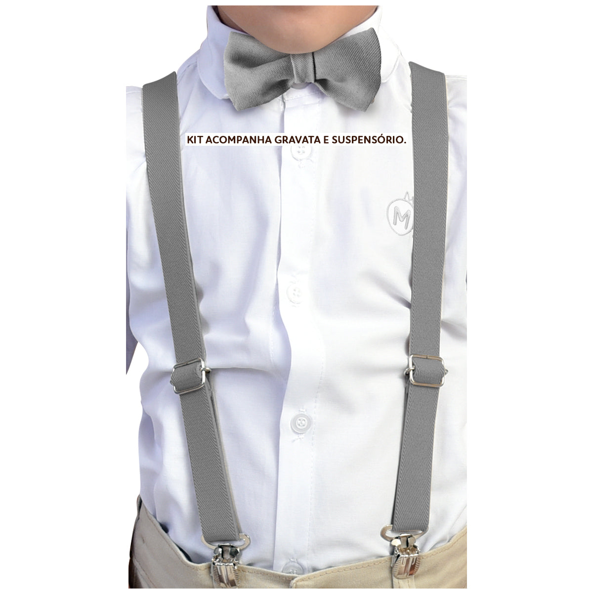 Kit Gravata Borboleta e Suspensório - INFANTIL Várias Cores - Envio Rápido (Atacado)