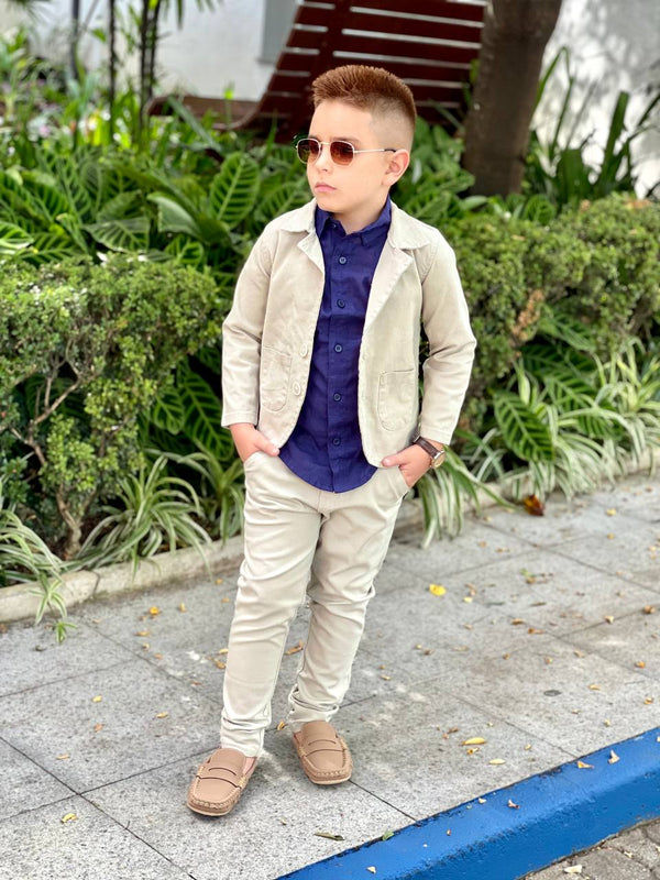 Kit formatura com 2 Peças  Blazer e Calça Sarja Infantil  Várias Cores do 1 ao 16 anos