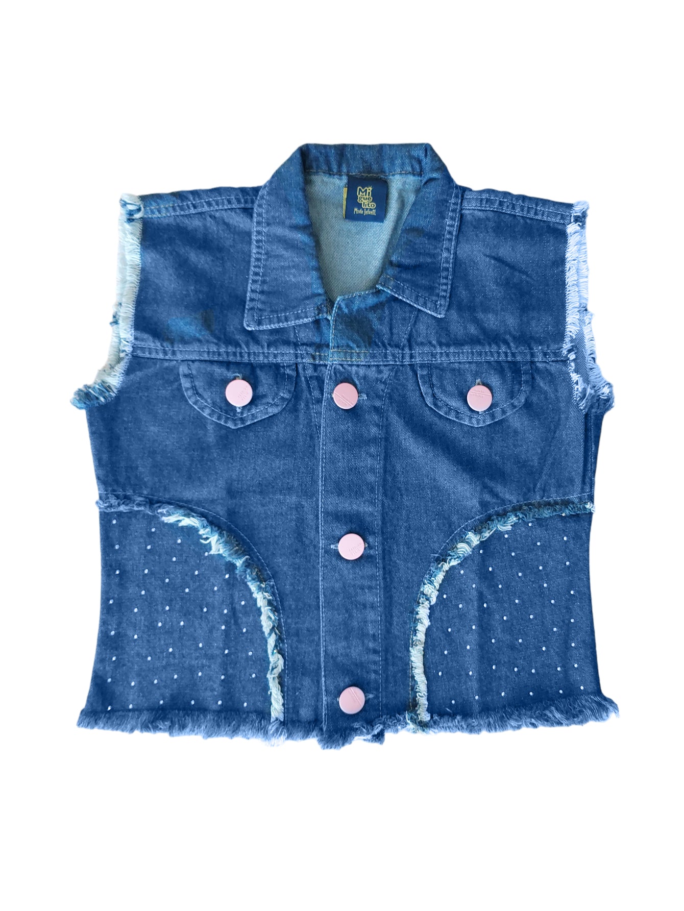 Colete Feminino Jeans Estiloso 2 ao 8 anos (Atacado)