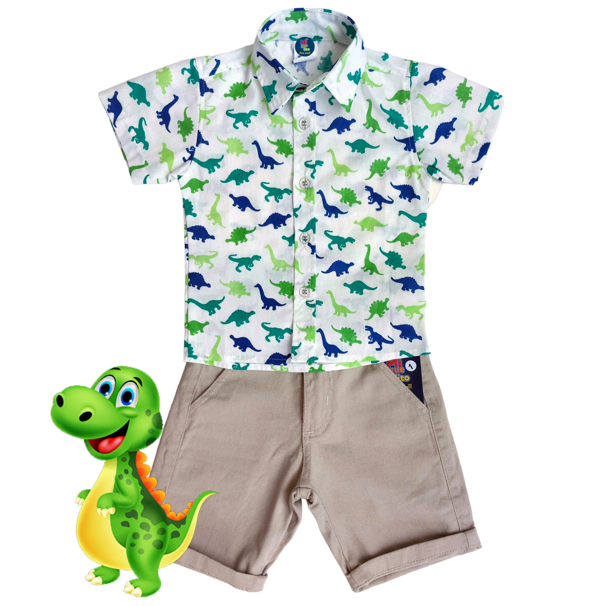 Roupa Temática DINO Festa Aniversário Dinossauros (Atacado)