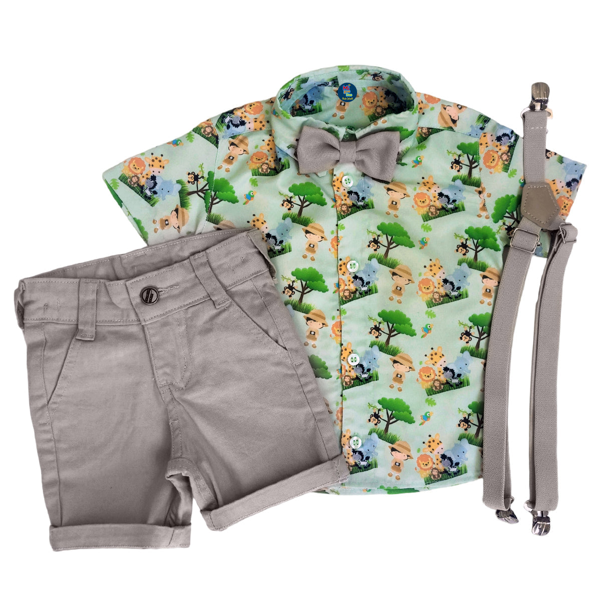 Conjunto Festa Infantil Safari Escoteiro Bebê - Kit completo Varias cores 1 ao 4 anos (Atacado)