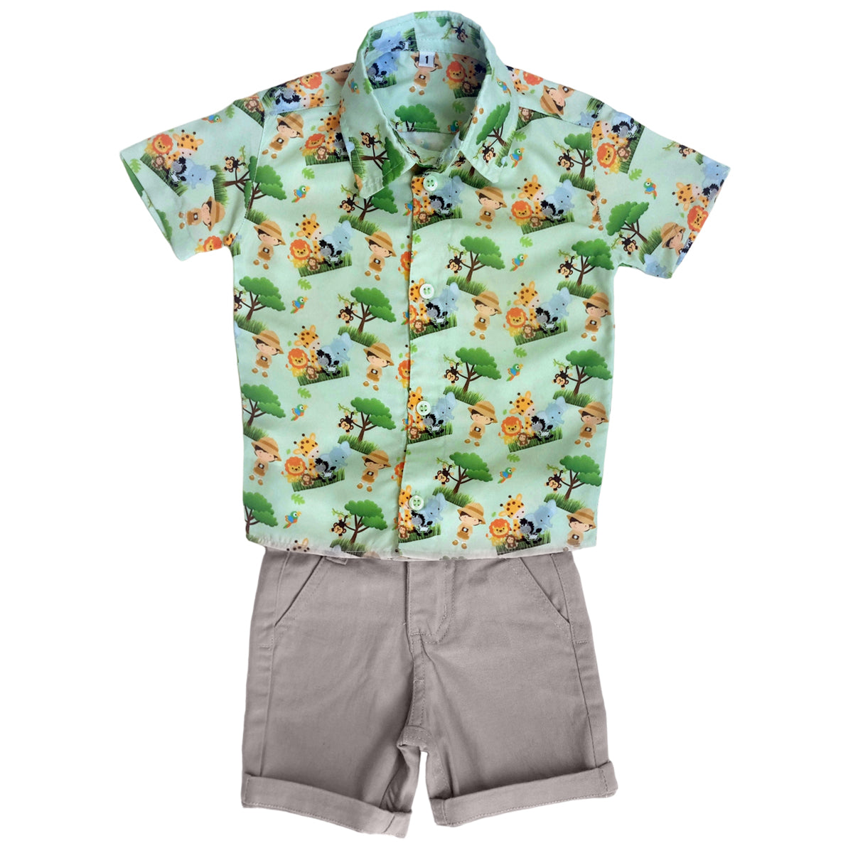 Conjunto Festa Infantil Safari Escoteiro Bebê - Kit completo Varias cores 1 ao 4 anos (Atacado)