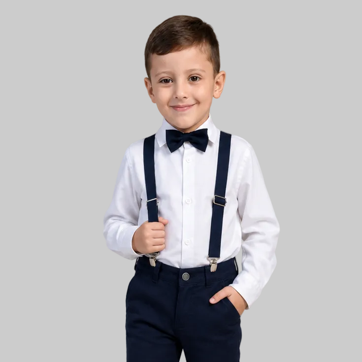 Conjunto Pajem Azul Marinho | Manga Longa