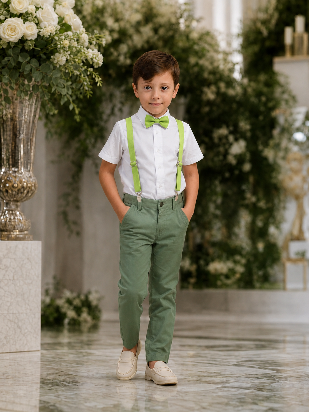 Conjunto Verde Oliva Calça e Camisa Manga Curta