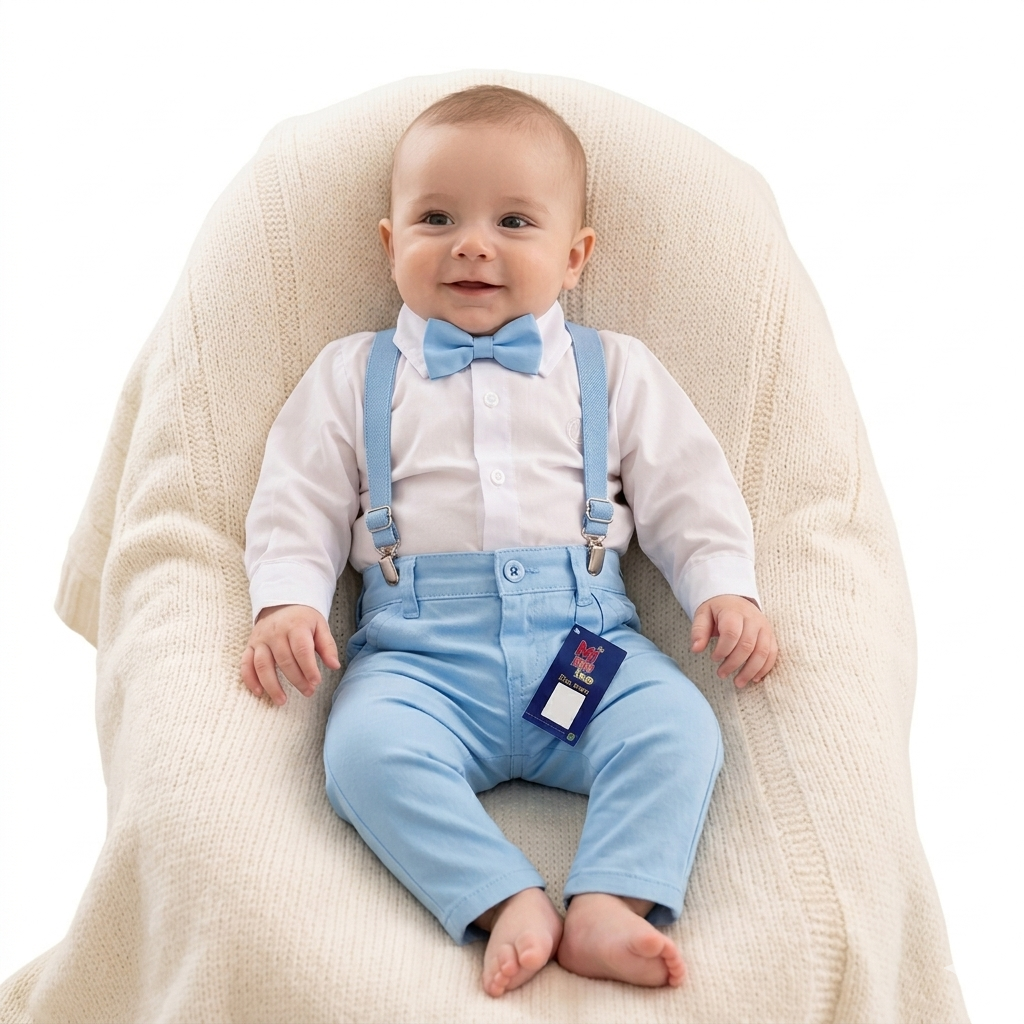 Conjunto Formatura Azul Bebê Manga Longa Infantil e Juvenil P ao 16 anos