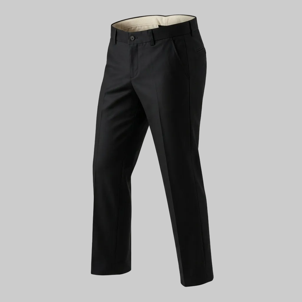 Calça Oxford Social Premium Preto – Corte Slim Moderno