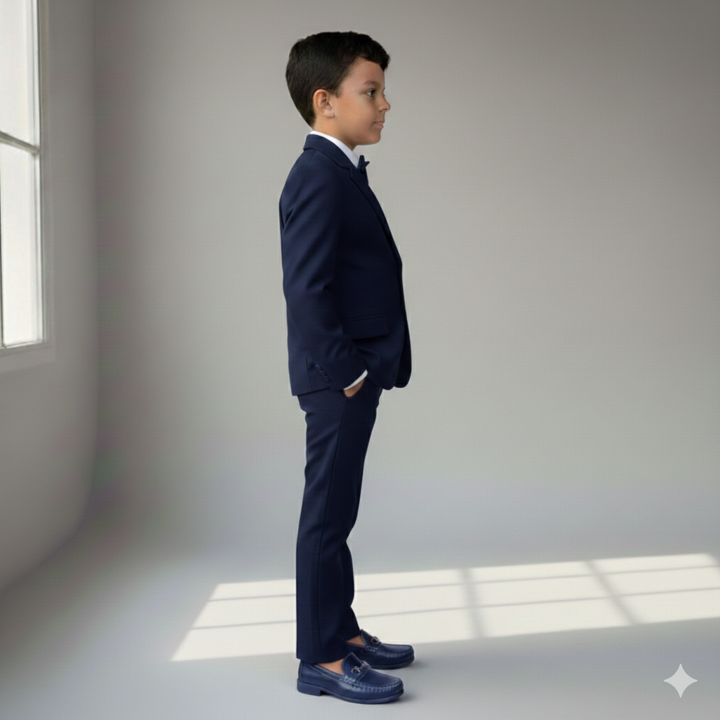 Terno Infantil Oxford Preto ou Azul Marinho