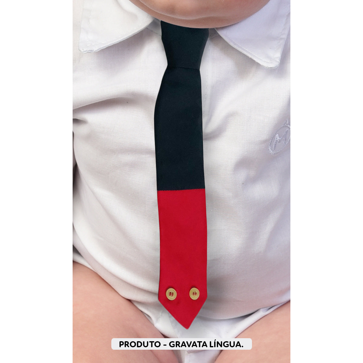 Gravata Língua Infantil Diversas Cores 1 ao 8 anos (Atacado)