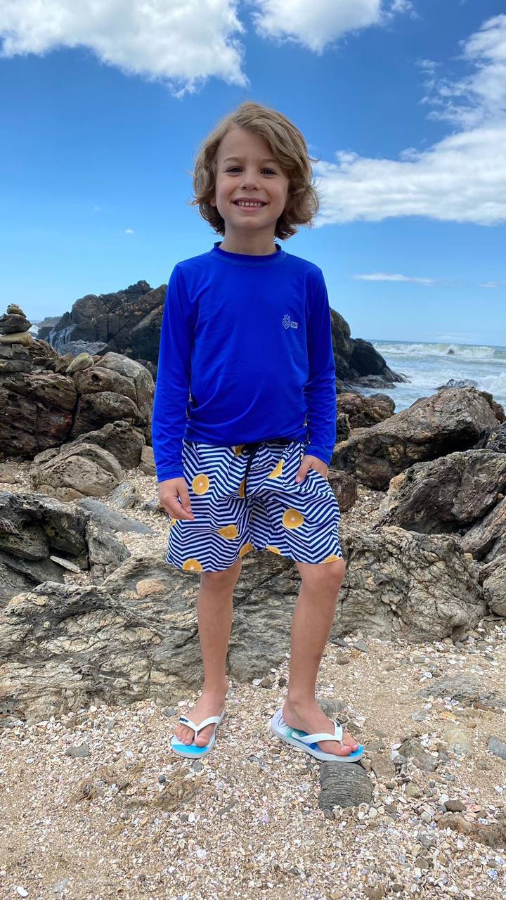 Conjunto Verão Infantil Moda Praia Piscina Proteção Uv50+ (Atacado)