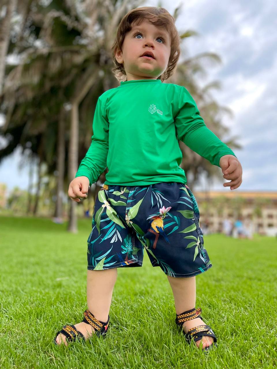 Conjunto Verão Infantil Moda Praia Piscina Proteção Uv50+ (Atacado)