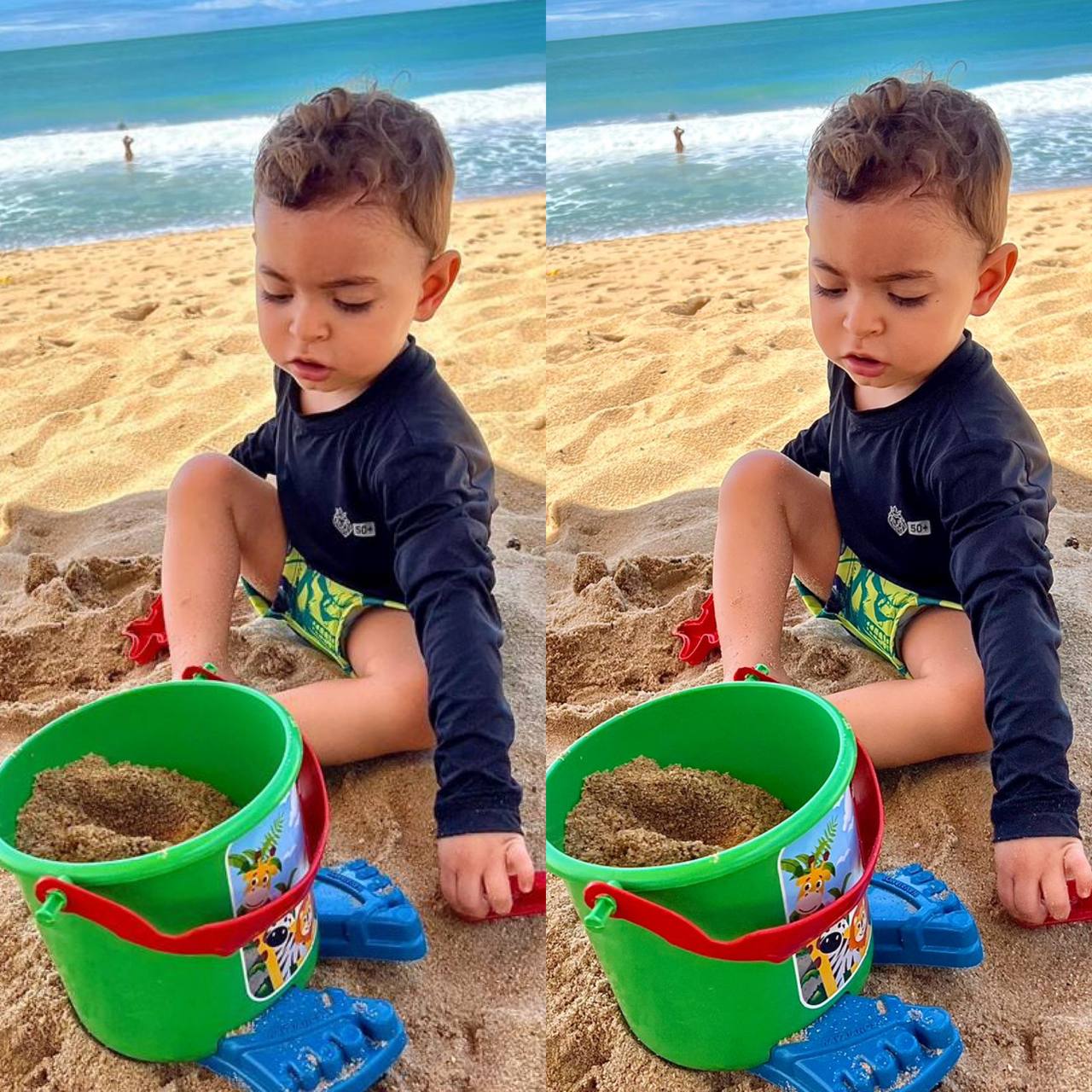 Conjunto Verão Infantil Moda Praia Piscina Proteção Uv50+ (Atacado)