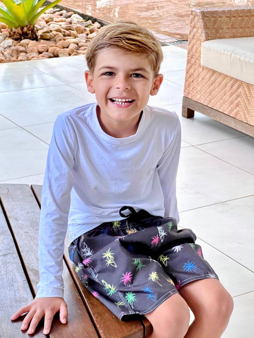 Conjunto Verão Infantil Moda Praia Piscina Proteção Uv50+ (Atacado)