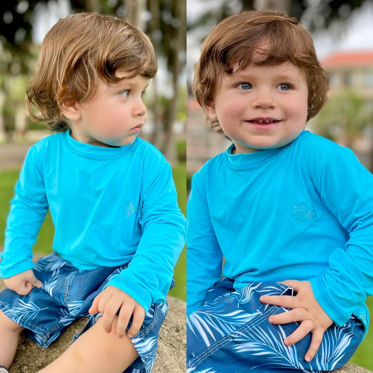 Conjunto Verão Infantil Moda Praia Piscina Proteção Uv50+ (Atacado)