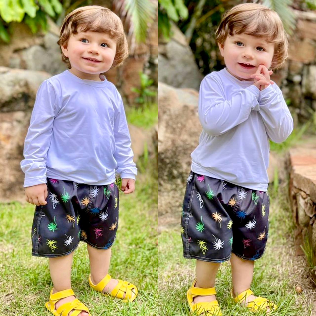 Conjunto Verão Infantil Moda Praia Piscina Proteção Uv50+ (Atacado)