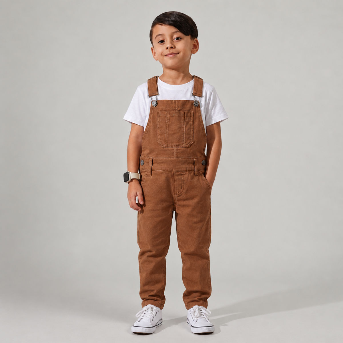 Jardineira Infantil em Sarja