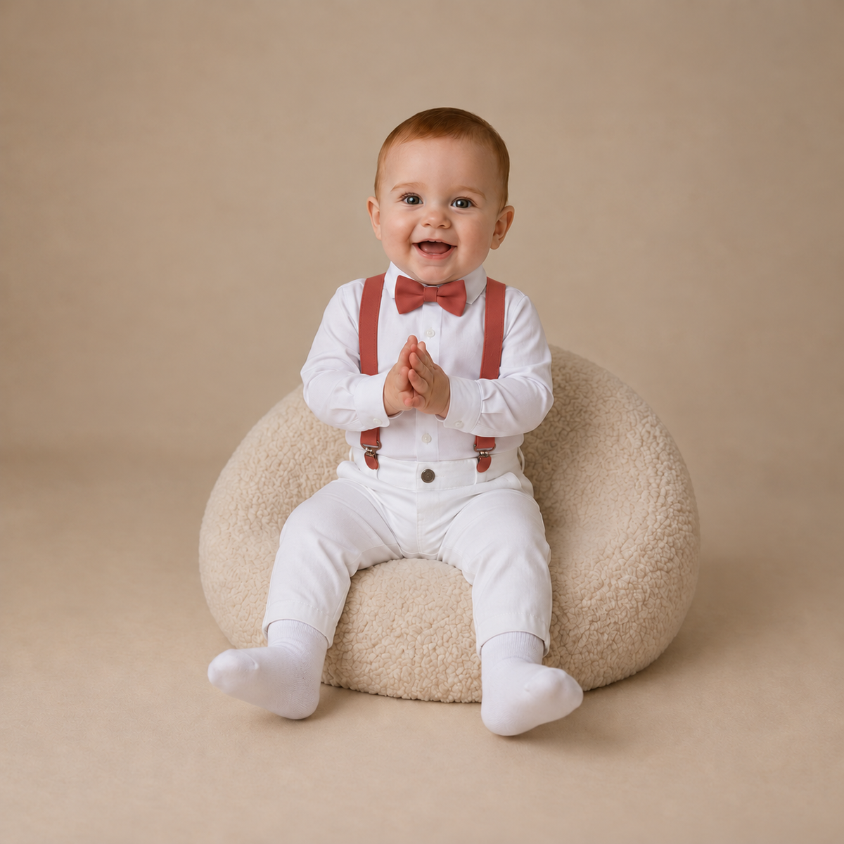 Conjunto Pajem Branco Batizado
