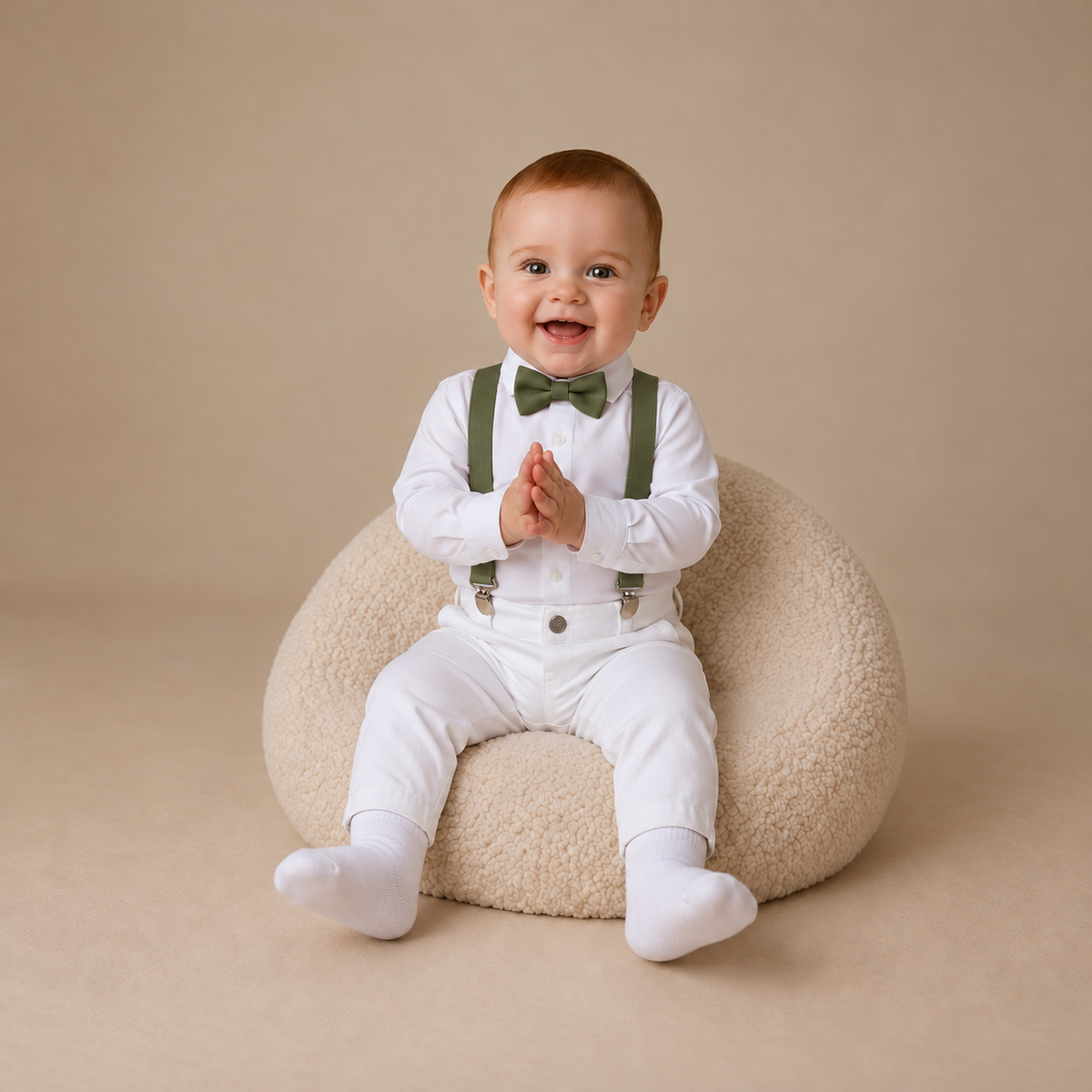 Conjunto Pajem Branco Batizado