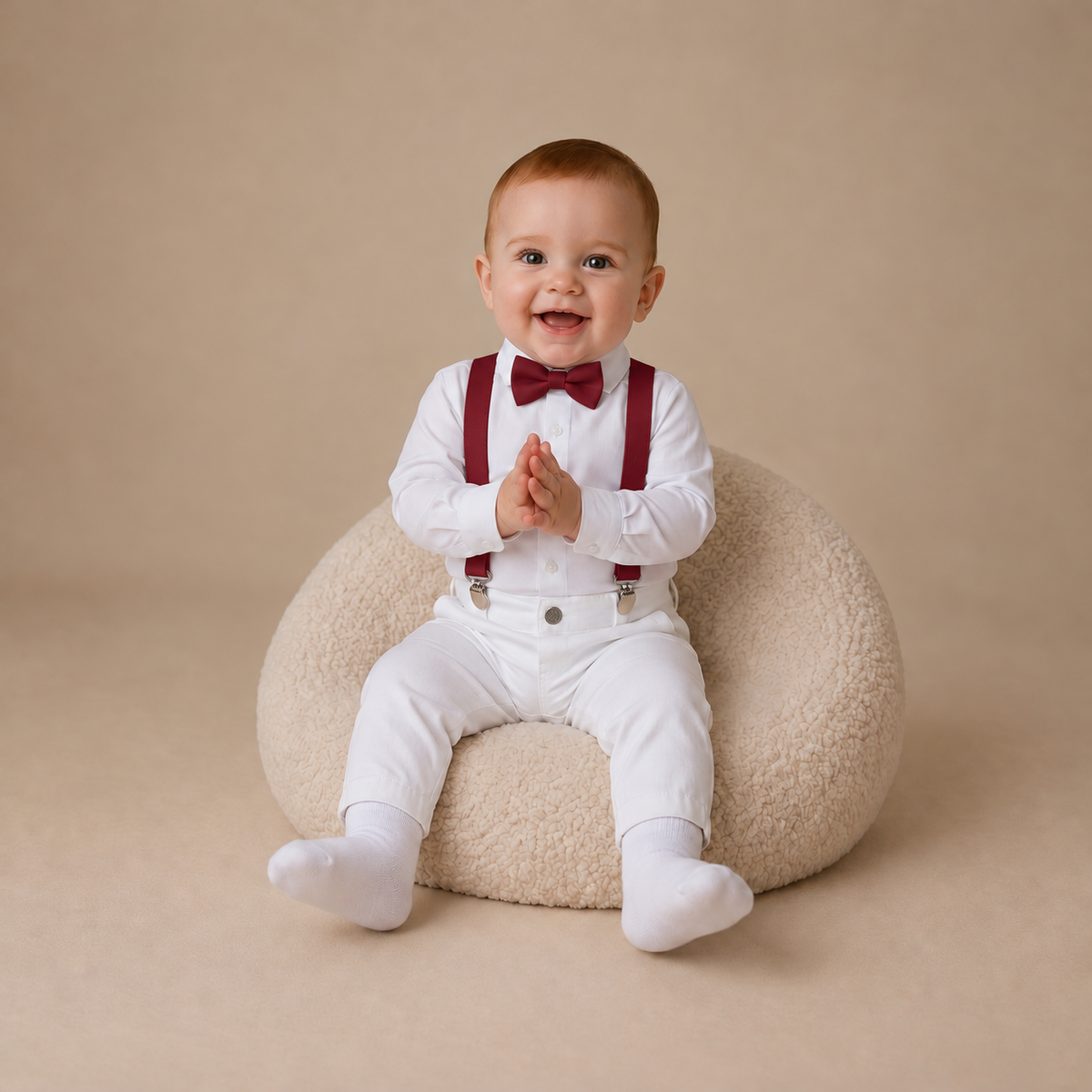 Conjunto Pajem Branco Batizado