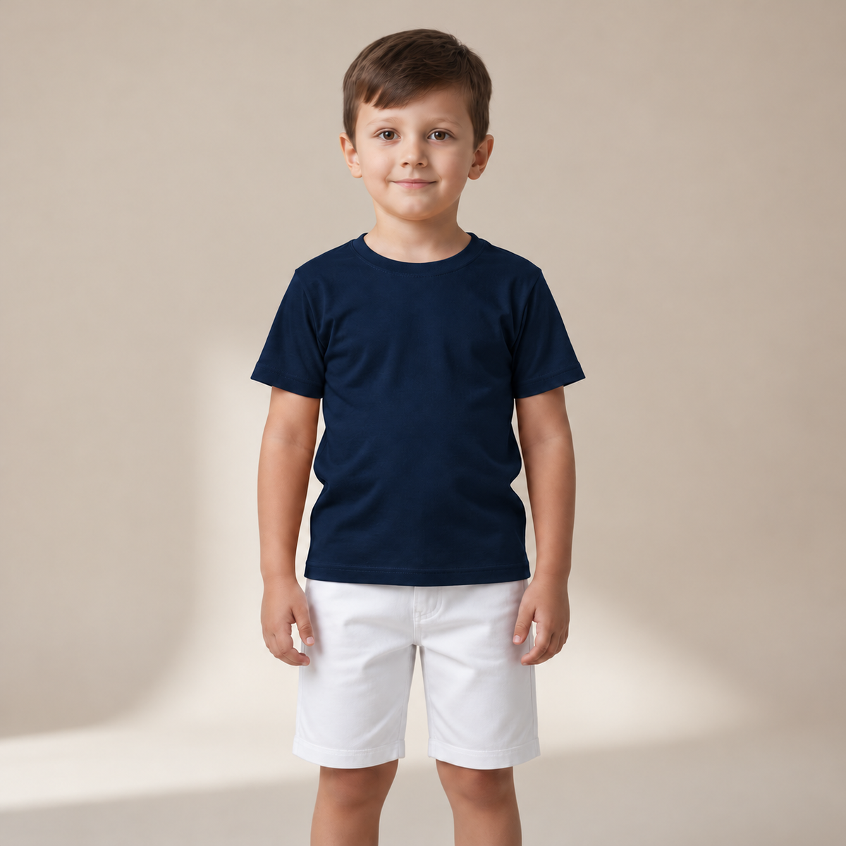 Camiseta Gola Careca Lisa Miguelito Infantil Masculina