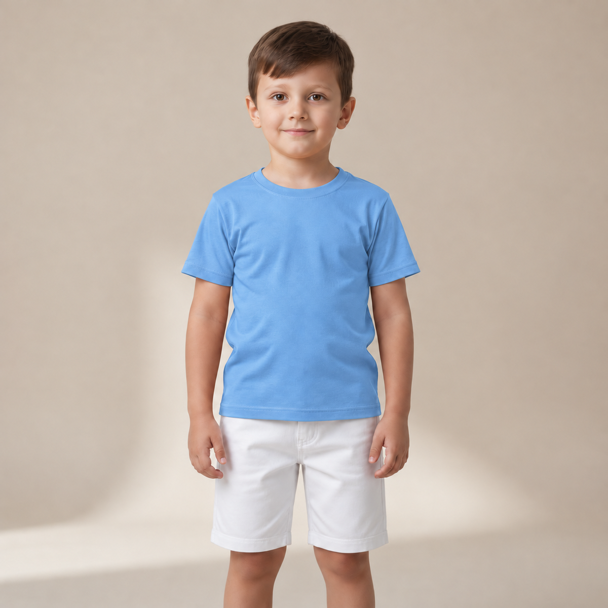 Camiseta Gola Careca Lisa Miguelito Infantil Masculina