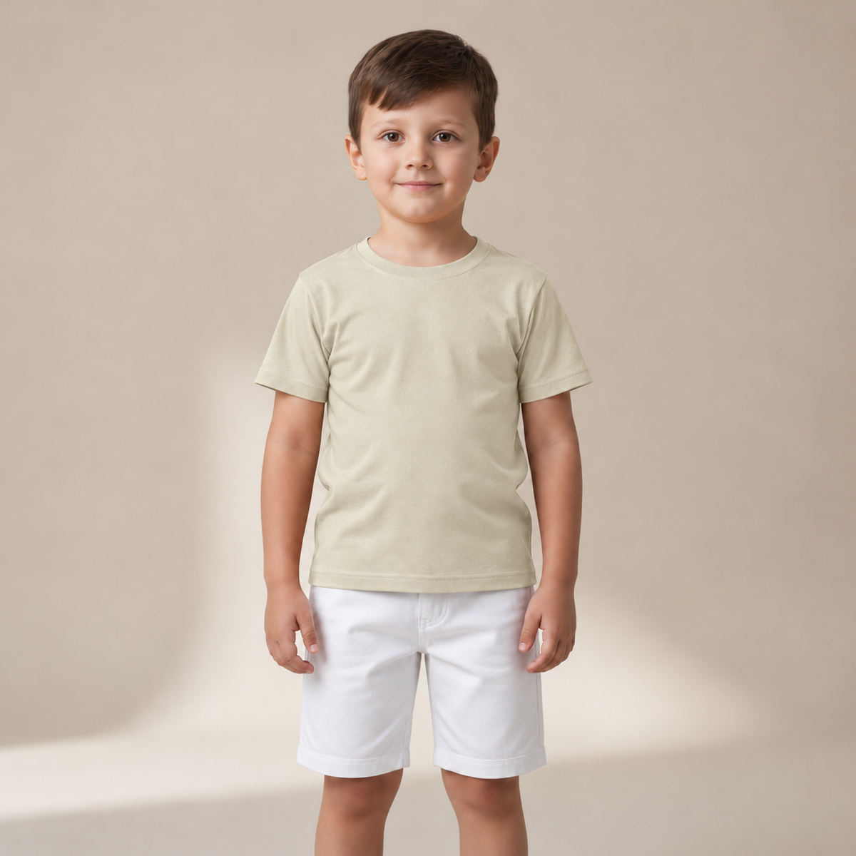 Camiseta Gola Careca Lisa Miguelito Infantil Masculina
