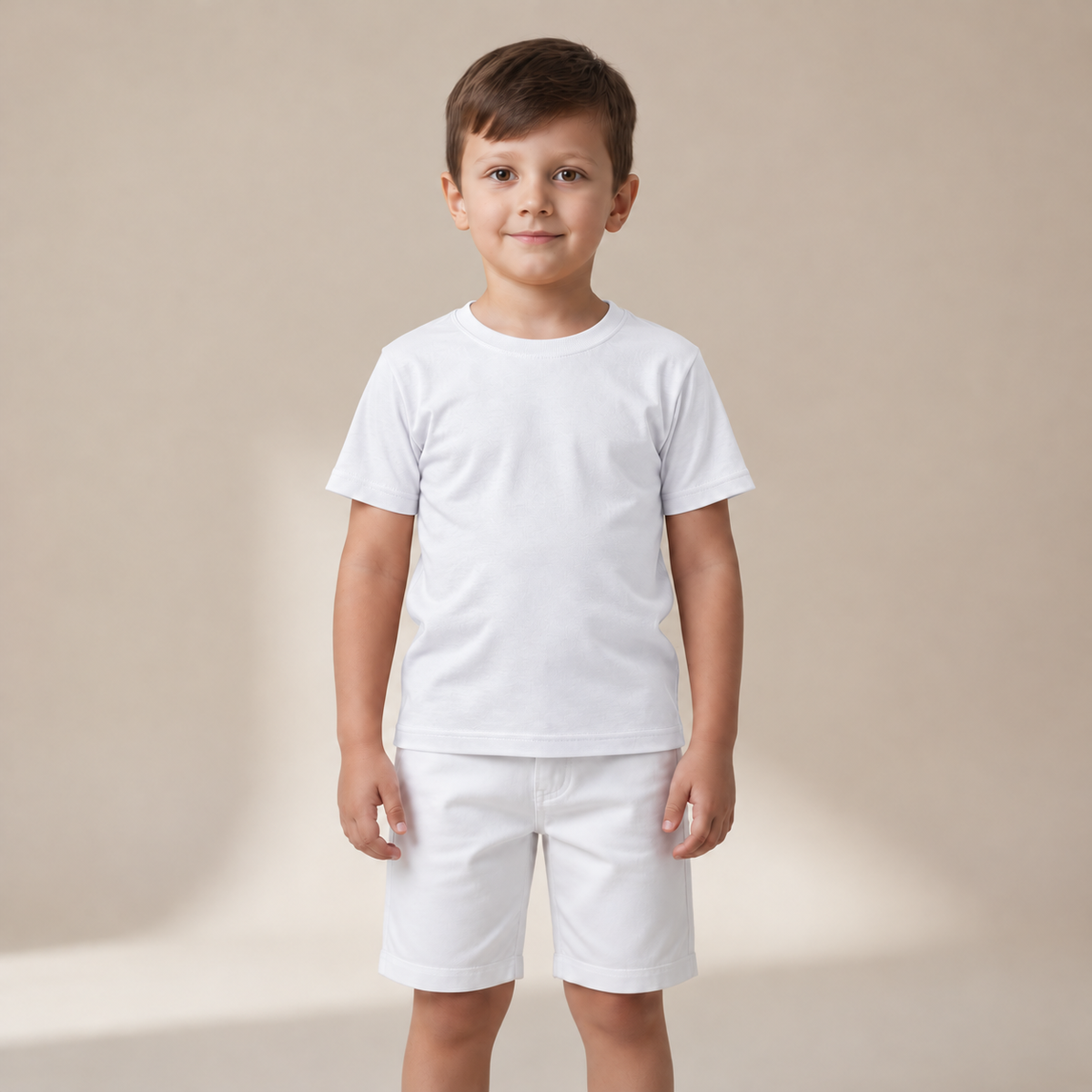 Camiseta Gola Careca Lisa Miguelito Infantil Masculina