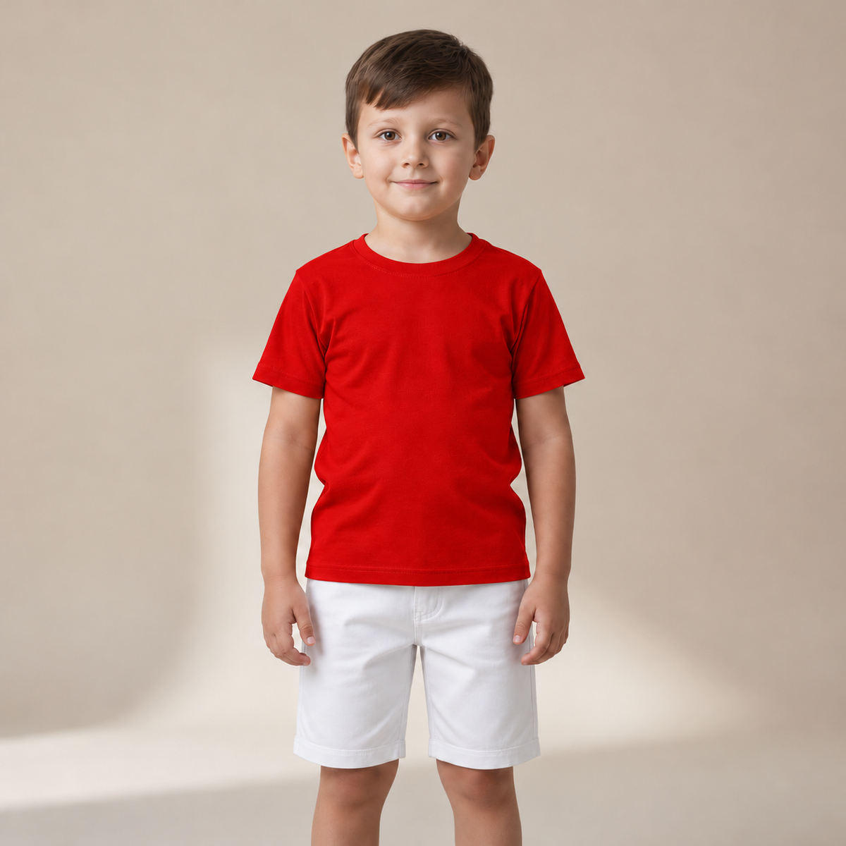 Camiseta Gola Careca Lisa Miguelito Infantil Masculina