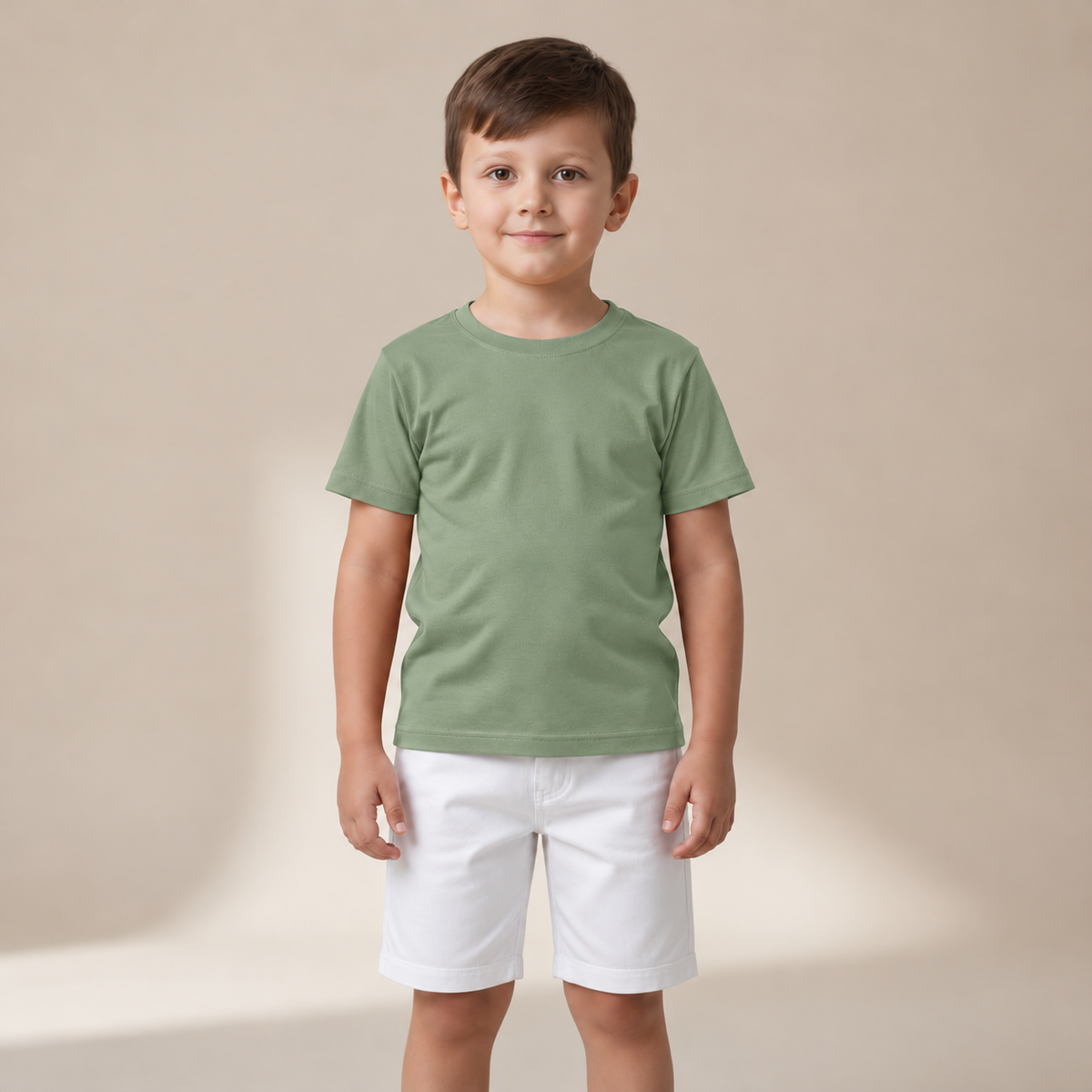 Camiseta Gola Careca Lisa Miguelito Infantil Masculina