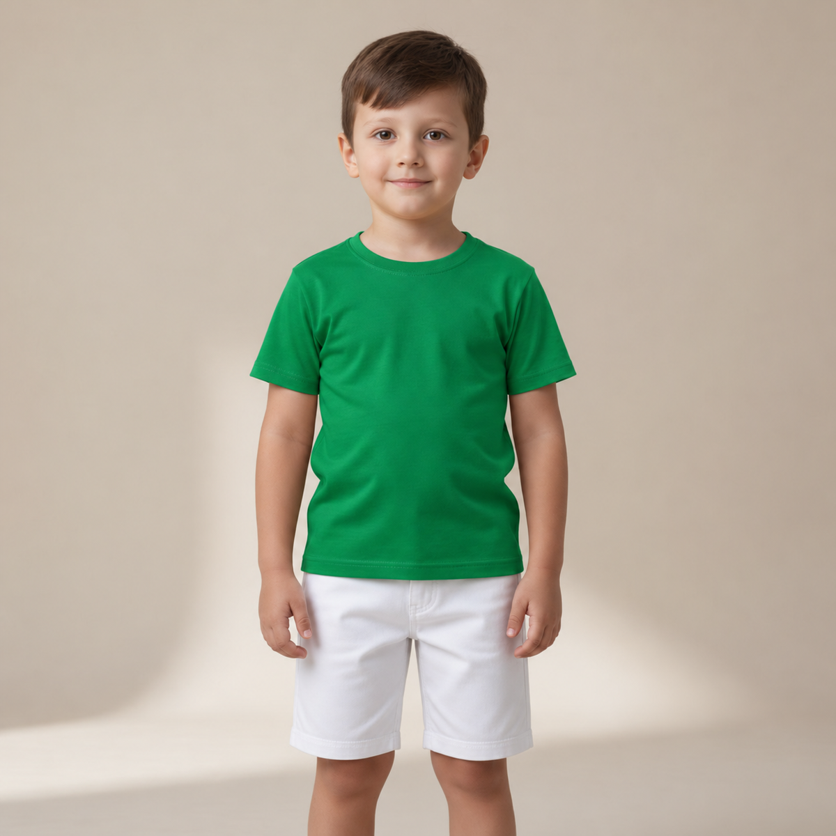 Camiseta Gola Careca Lisa Miguelito Infantil Masculina
