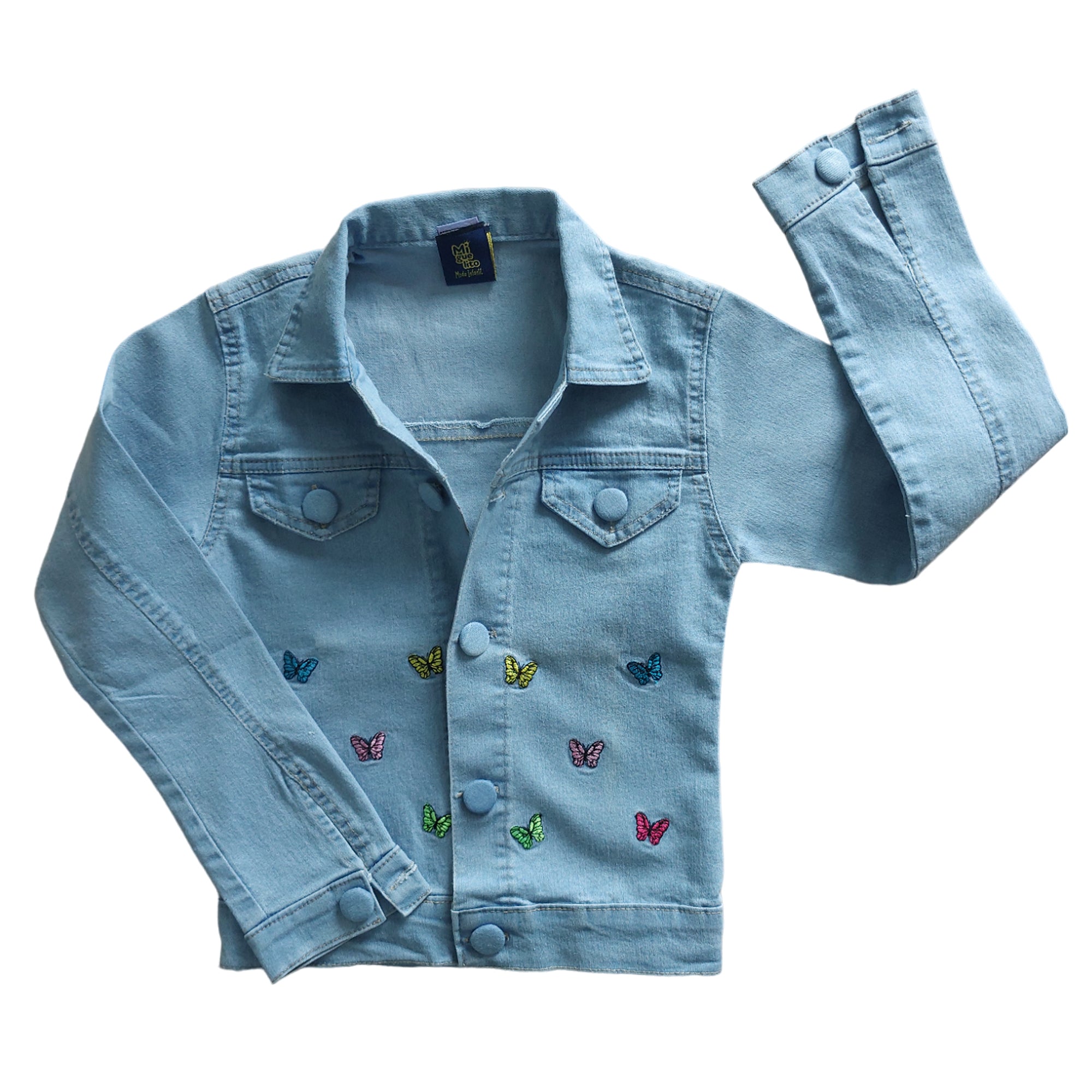 Jaqueta Jeans Com Detalhes Infantil Menina 2 ao 8 anos
