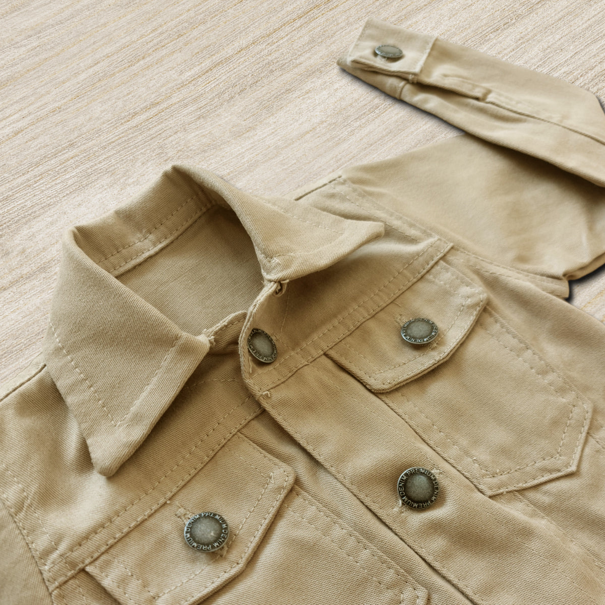 Conjunto com 2 Peças Jaqueta Sarja E Calça Cargo Menino Estiloso 1 ao 8 anos (Atacado)