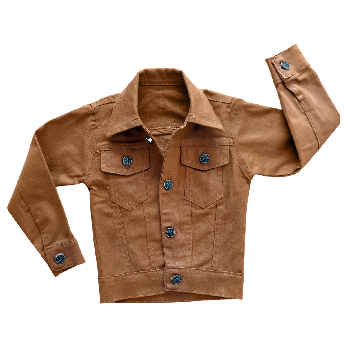 Conjunto Jeans Jaqueta Sarja E Calça Cargo Menino Estiloso