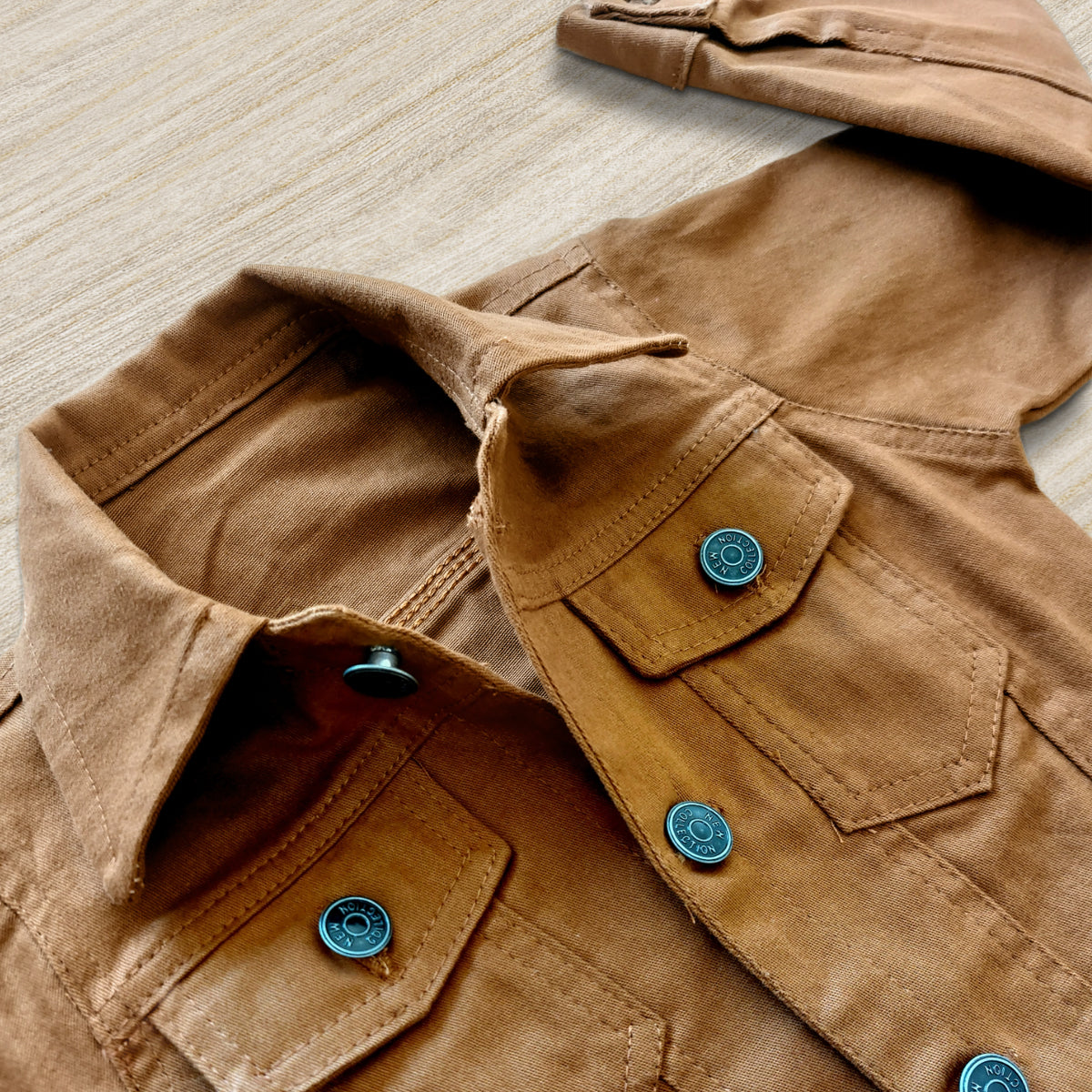 Conjunto Jeans Jaqueta Sarja E Calça Cargo Menino Estiloso