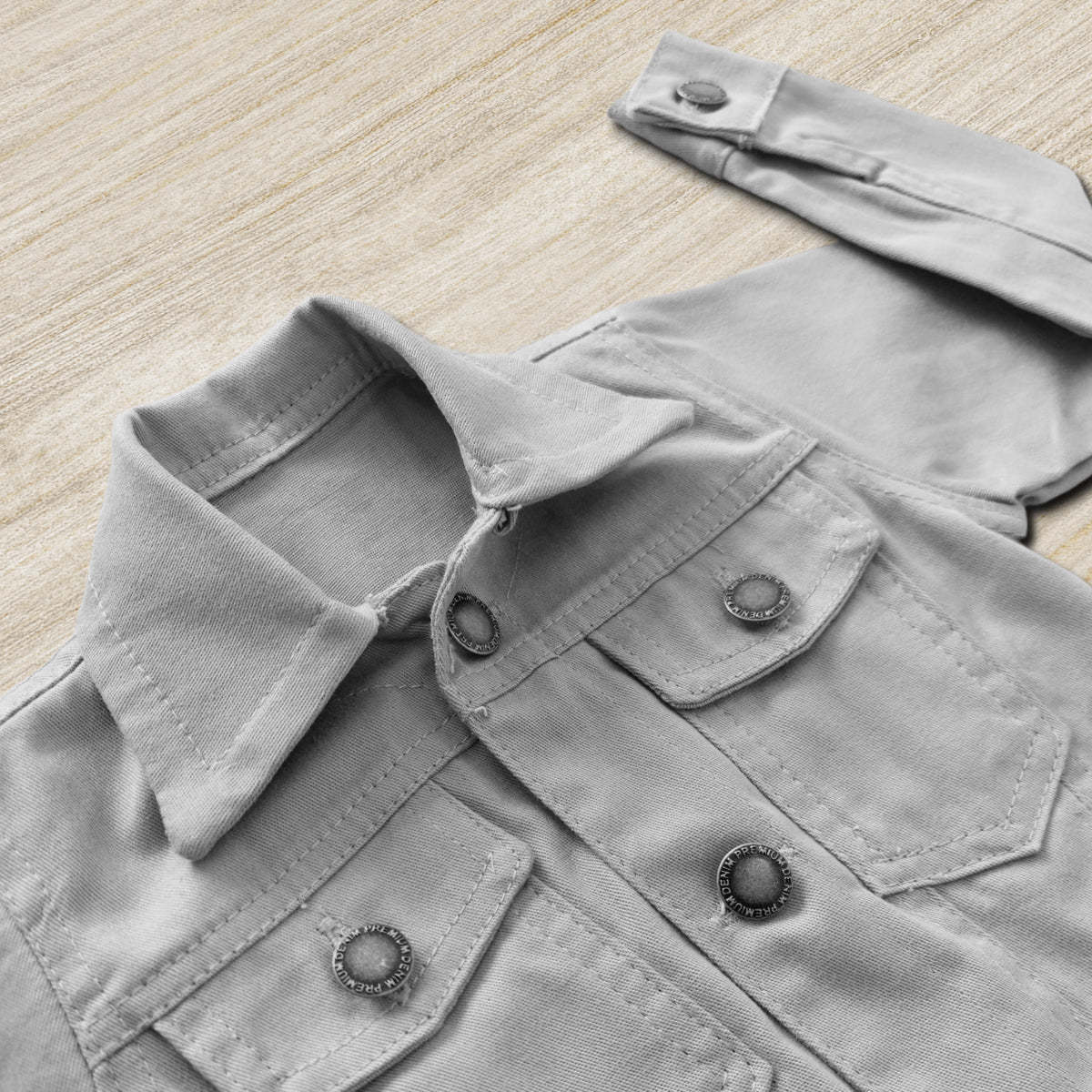 Conjunto Jeans Jaqueta Sarja E Calça Cargo Menino Estiloso