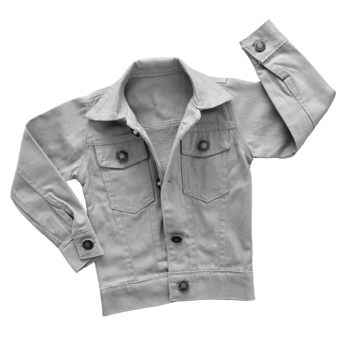 Conjunto Jeans Jaqueta Sarja E Calça Cargo Menino Estiloso
