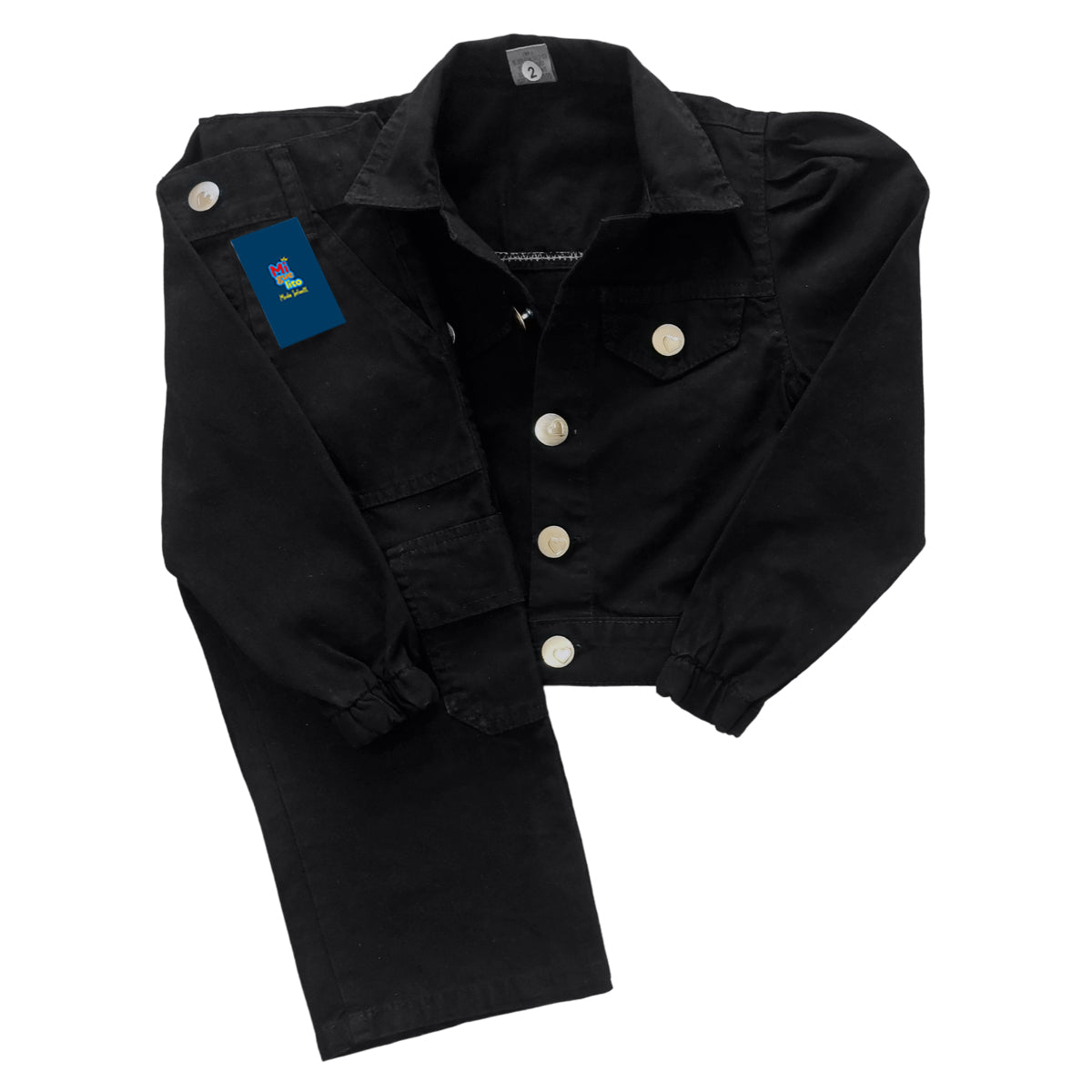 Conjunto Kit Roupa Jaqueta E Calça Menina Estilosa Varias Cores 2 ao 8 anos (Atacado)